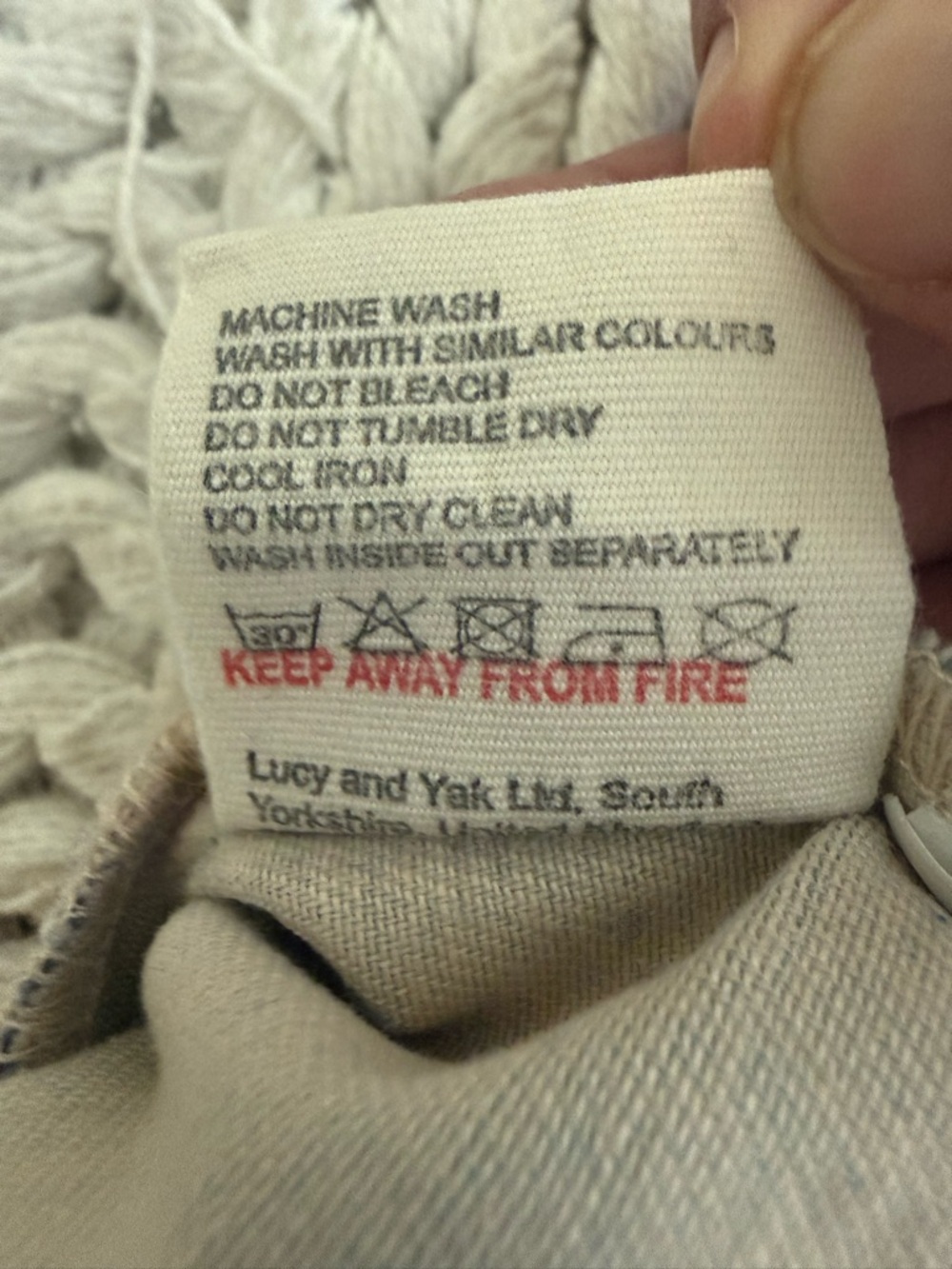 Lucy & Yak Pastel Handprint Utility Dungarees in Pink, Blue & Yellow - Picture 7 of 7